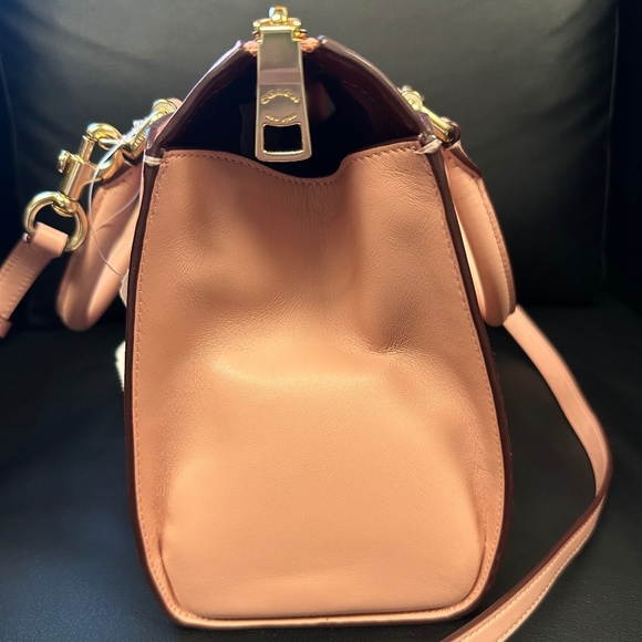 NWT! RARE! Coach X Selena Gomez Bond Bag Peony/Pink Leather Satchel 39290 - Picture 6 of 11